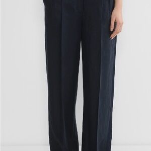 Aritzia Effortless Navy Trousers Size 14 (12)